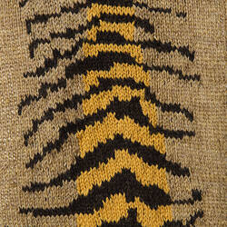 'Tasmanian Tiger #2', knitted, detail. Ruth Marshall, textile artist.