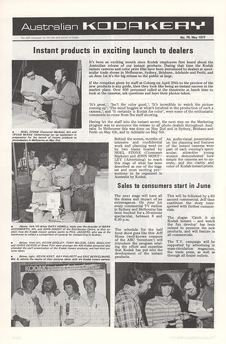 Newsletter - 'Australian Kodakery', No 78, May 1977