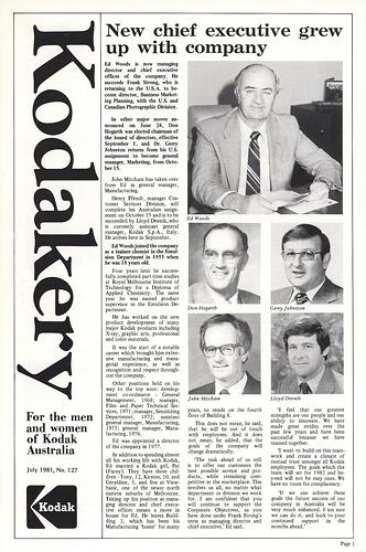 Newsletter - 'Australian Kodakery', No 127, July 1981