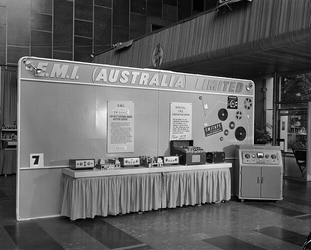 Mingay Publishing Co, E.M.I. Australia Exhibition Stand, Parkville, Victoria, 26 May 1959