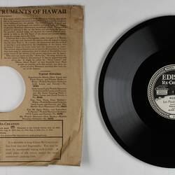 Disc Recording - Edison, Double-Sided, 'Doute De La Lumiere' & 'Les Filles De Cadix', 1919-1929