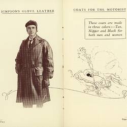 Catalogue, Simpson's Glove Leather - man in coat pictured.