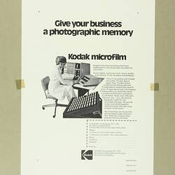 Scrapbook - Kodak Australasia Pty Ltd, Advertising Clippings, 'BSMD', 1973 - 1974, Coburg