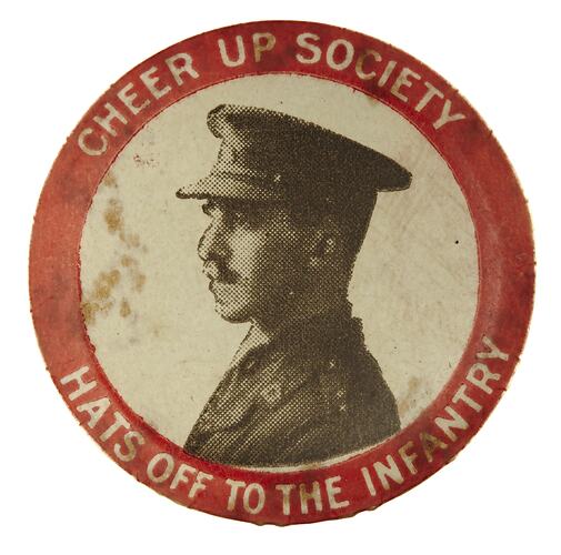 Badge - Patriotic, Cheer Up Society, Australia, circa 1917