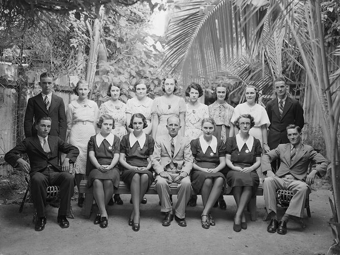 Kodak Australasia Pty Ltd, Staff Group Portrait, Kodak Branch, Townsville, QLD, 1930s