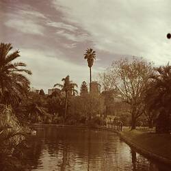 Ornamental Lake, Royal Botanic Gardens, Melbourne, circa 1940s