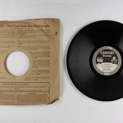 Disc Recording - Edison, Double-Sided, 'Explanatory Talk' & 'Ave Maria',1924-1929