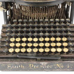 Typewriter - Smith Premier Typewriter Company, Model No. 4, 1896-1908