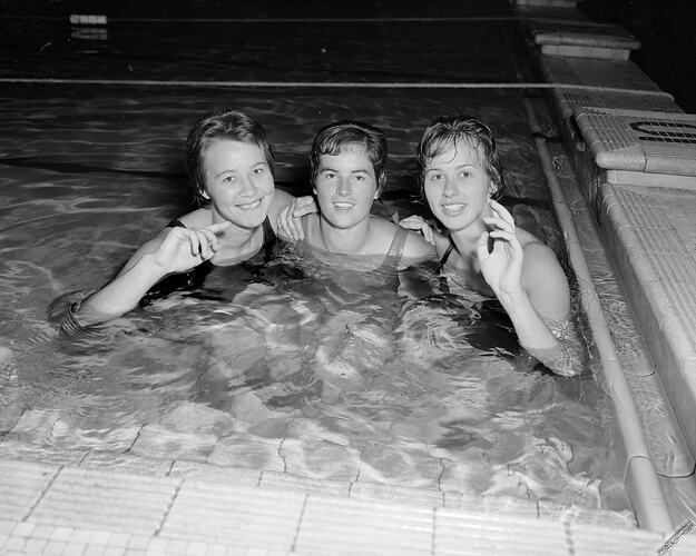 Shell Co, Female Swimmers in a Pool, Richmond, Victoria, 29 Feb 1960