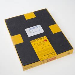 Back of box of Kodak photographic paper.