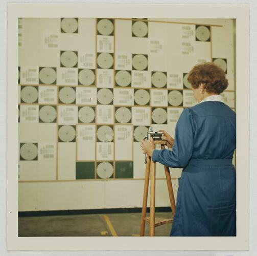 Worker Taking Test Photograph, Kodak Factory, Coburg, circa 1960s