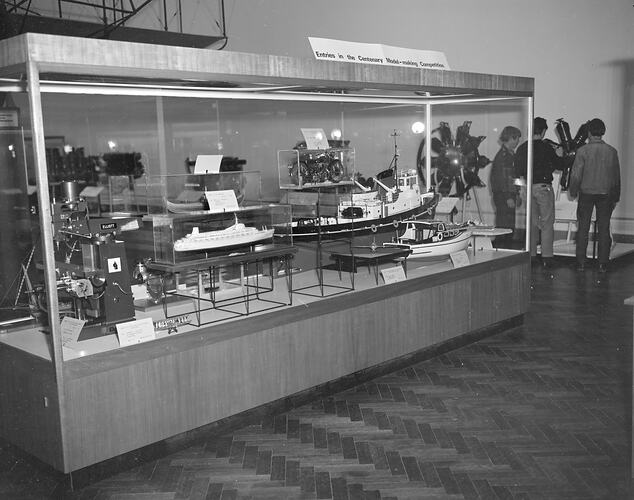 Model Making' competition entries at the Institute of Applied Science (Science Museum), Swanston Street, Melbourne, 1970