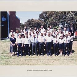 Kodak Australasia Pty Ltd, Kodak Research Laboratory Staff, Coburg, 1994