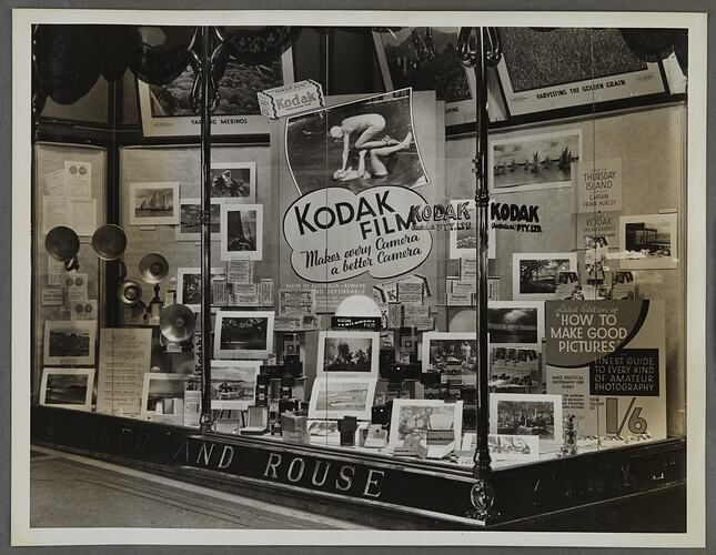 Shopfront display for Kodak film.