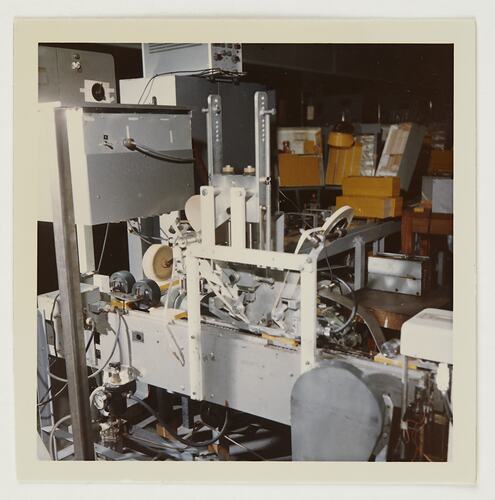 Slide 273, 'Extra Prints of Coburg Lecture', Sealing 35mm Slide Boxes, Building 20, Kodak Factory, Coburg, circa 1960s