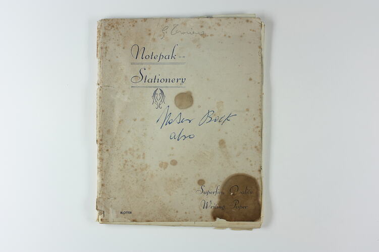 Exercise Book - English Language Lessons, Victoria & Tasmania, 1943-1945