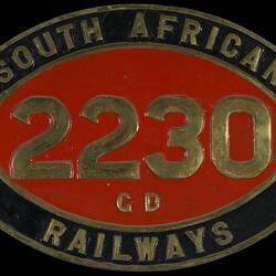 Locomotive Number Plate - South African Railways, 1925