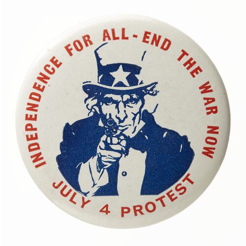 Badge - Independence For All End The War Now