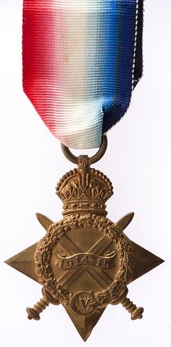 Medal - 1914-1915 Star, Great Britain, Private Frederick James Payne Davies, 1918 - Obverse