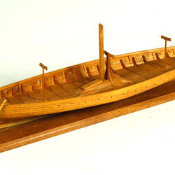 Model view from above, to stern starboard side.