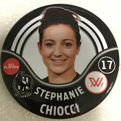 Badge - Stephanie Chiocci, Collingwood Football Club, AFL Women's (AFLW) Competition, 2018