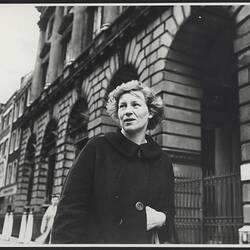 Photograph - Shelagh Philpott (Bannister), Somerset House, London, 10 Sep 1965