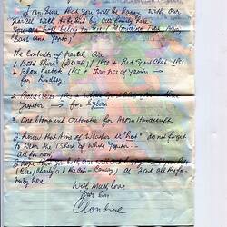 Letter - To Lindsay & Sylvia Motherwell, From Cloudiose, Ungaran, Indonesia, 20 Jan 1992