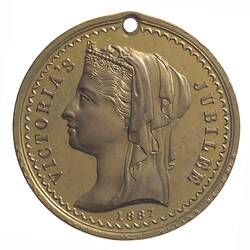 Medal - Jubilee of Queen Victoria, Wannon Shire, Victoria, Australia, 1887