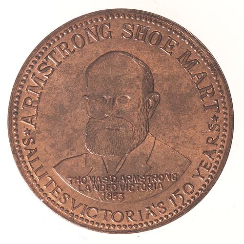 Medal - Armstrong Shoe Mart, Frankston, Victoria, Australia, 1984