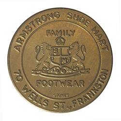 Medal - Armstrong Shoe Mart, Frankston, Victoria, Australia, 1984