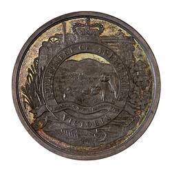 Medal - Royal Agricultural Society of Victoria, Champion Prize of Australia, 1897 AD