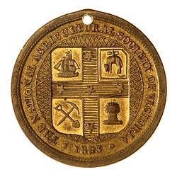Medal - National Agricultural Society of Victoria Commemorative, 1883