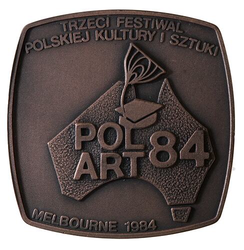 Medal - Festival of Polish Art, Melbourne, 1984 AD