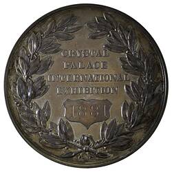 Medal - Internation Exhibition, London, Silver Prize, 1881 AD