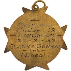 Medal - Scottish Dancing Prize, Daylston, 1932 AD