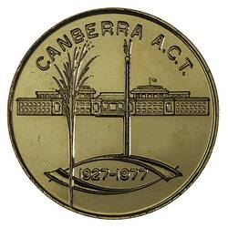 Medal - 50th Anniversary of Parliament House, Canberra, 1977 AD