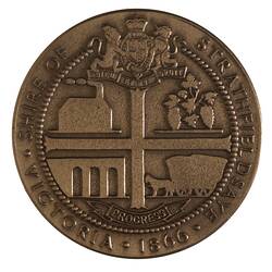Medal - Sesquicentenary of Victoria, Shire of Strathfieldsaye, Victoria, Australia, 1985