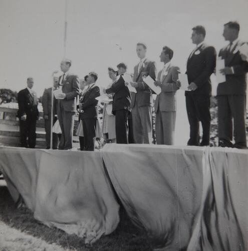 Perdon Family At Citizenship Ceremony, Melbourne circa 1959