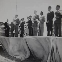 Photograph - Perdon Family At Citizenship Ceremony, Melbourne circa 1959