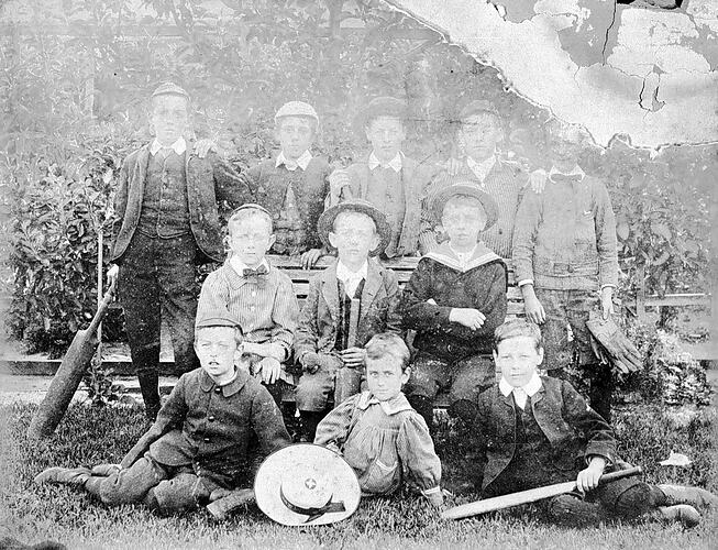 Negative - Cricket Team, Melbourne, Victoria, circa 1900