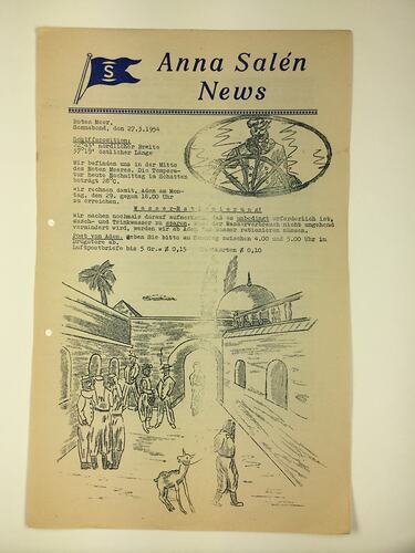 HT 54863, Newsletter - Anna Salen News, 27 Mar 1954 (MIGRATION), Document, Registered