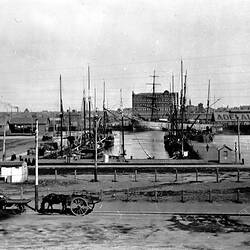 Negative - Spencer Street Ferry Wharf, Melbourne, Victoria, Mar 1898