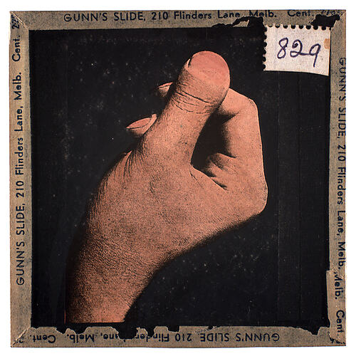 Lantern Slide - Universal Opportunity League, Hand