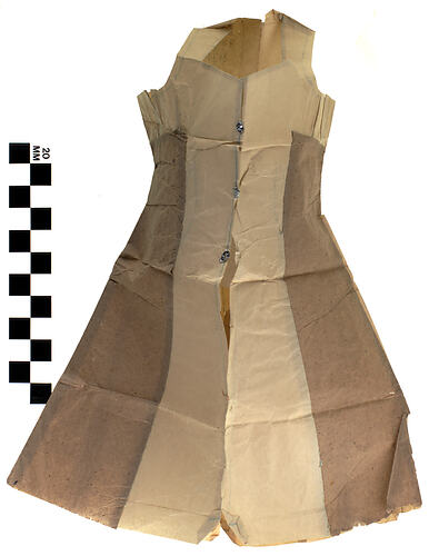 Dolls Dress - Brown Paper
