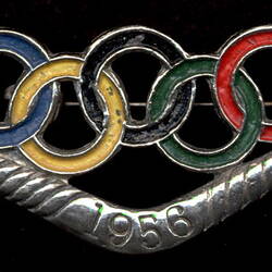 1956 olympic rings pin.