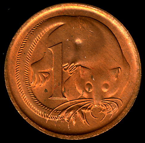 Coin 1 Cent Australia 1966