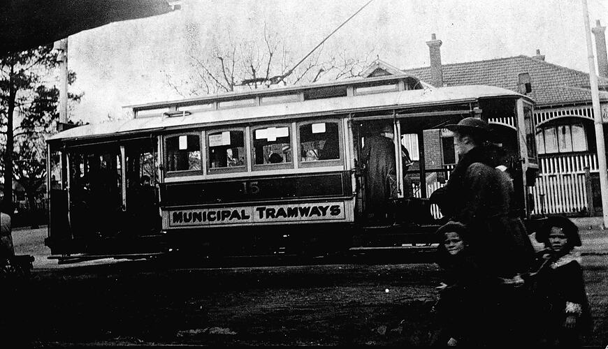 [The Camberwell tram no. 15, Melbourne, 1930s.]