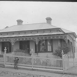 Glass Negative - Beckett Family Home, Northcote, Victoria, circa 1893