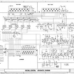Schematic Diagram - CSIRAC Computer, 'Editing Control Schematic Diagram', B24798, 1952-1955