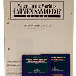 Apple II Software Game - 'Where in the World is Carmen Sandiego', 3½" Floppy Disks, 1992